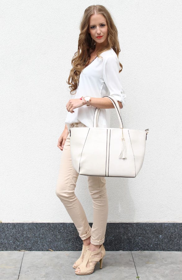 Shopper Bag Beige – shoparchief, foto 3