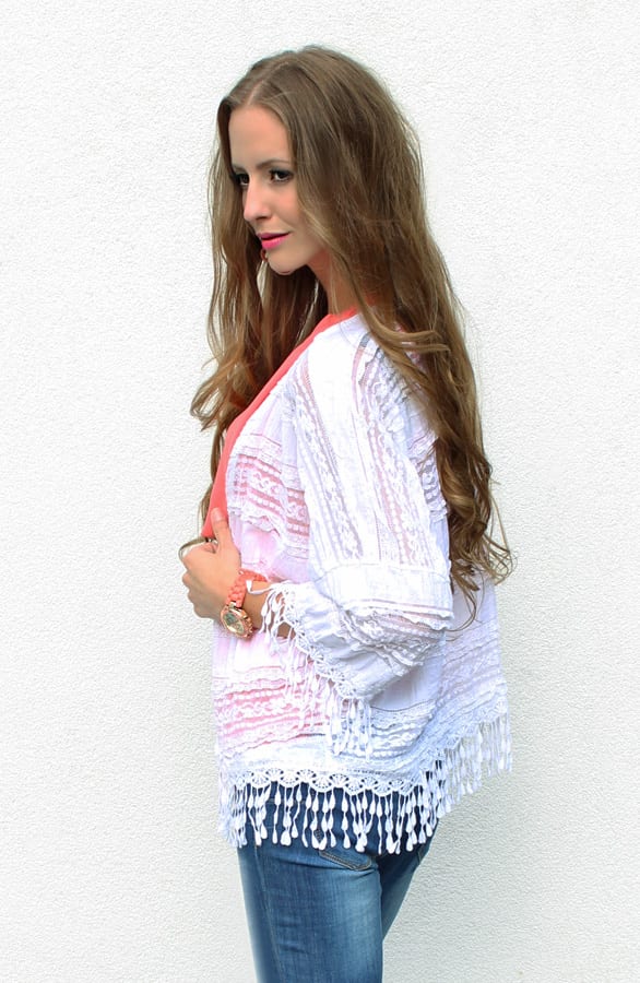 Kimono Lace White – shoparchief, foto 4