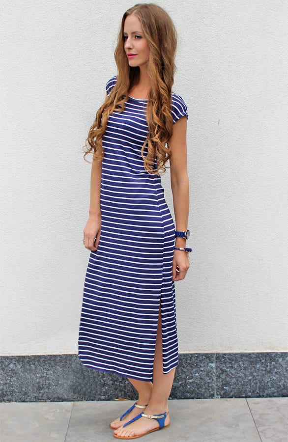 Striped Maxi Dress – shoparchief, foto 3