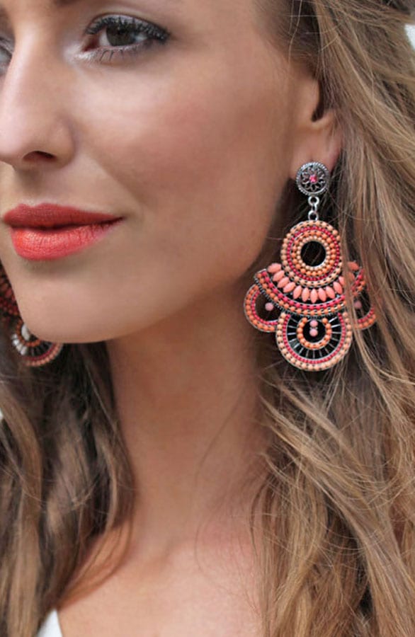 Luxury Peach Oorbellen – shoparchief, foto 2