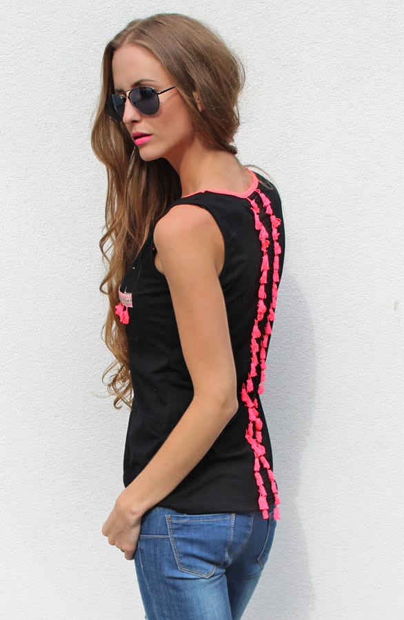 Tassel Top Neon Black – shoparchief, foto 2