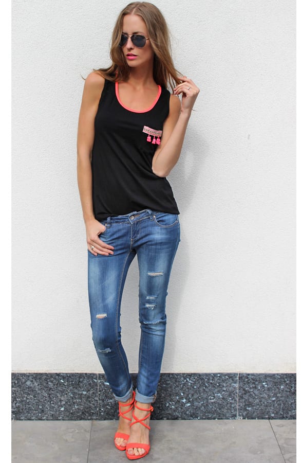 Tassel Top Neon Black – shoparchief, foto 4
