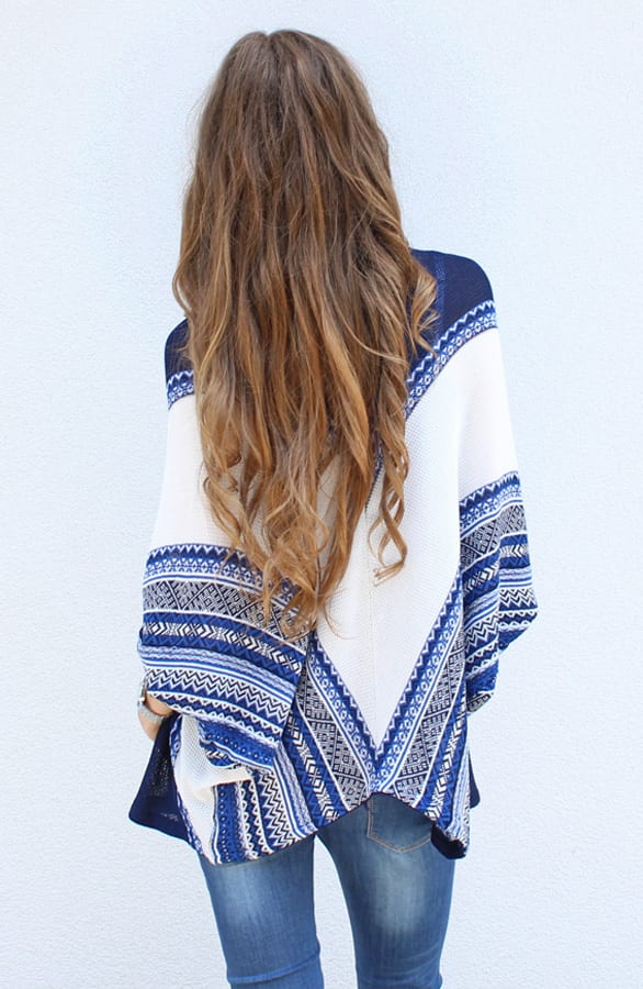 Bohemian Cardigan Kobalt – shoparchief, foto 2