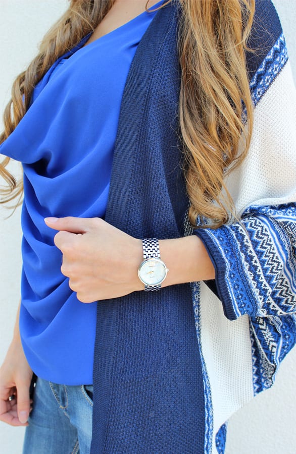 Bohemian Cardigan Kobalt – shoparchief, foto 4