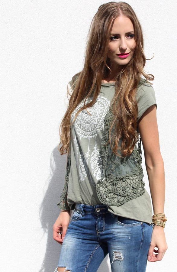 Catch My Dreams Top Army – shoparchief, foto 3