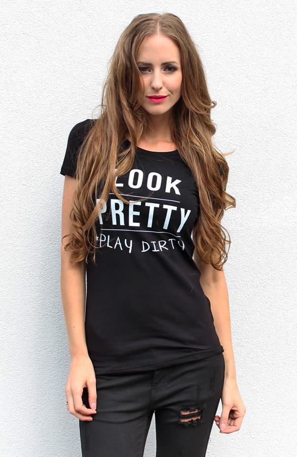 It Shirt Look Pretty Play Dirty – shoparchief, foto 2