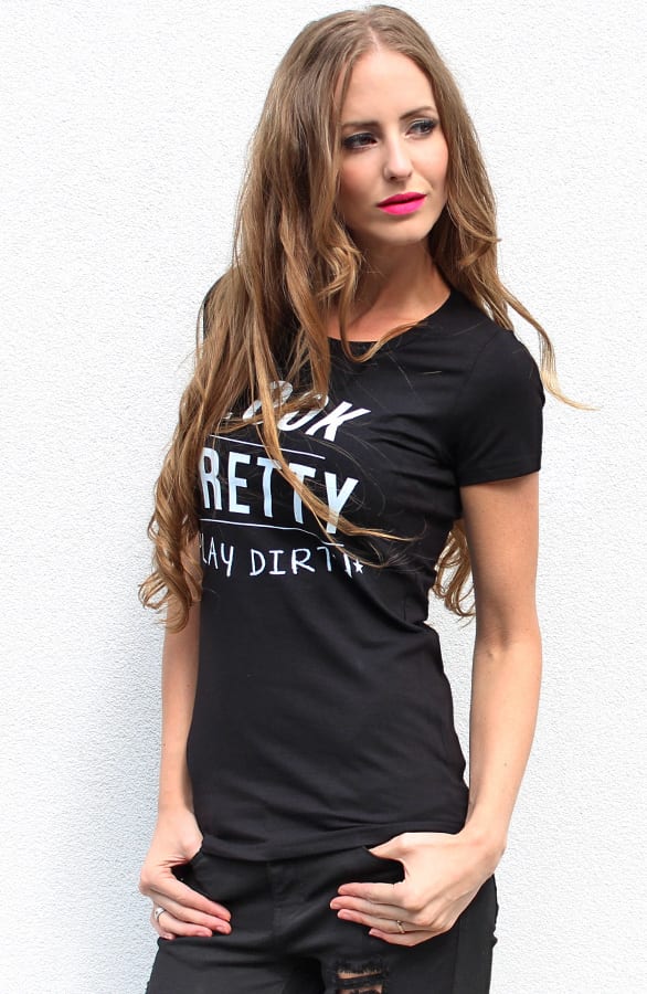 It Shirt Look Pretty Play Dirty – shoparchief, foto 4