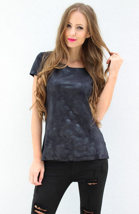 Suedine Top Luxury Black – shoparchief, foto 5
