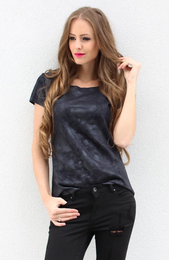 Suedine Top Luxury Black – shoparchief, foto 2