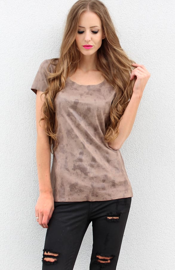 Suedine Top Luxury Taupe – shoparchief, foto 2