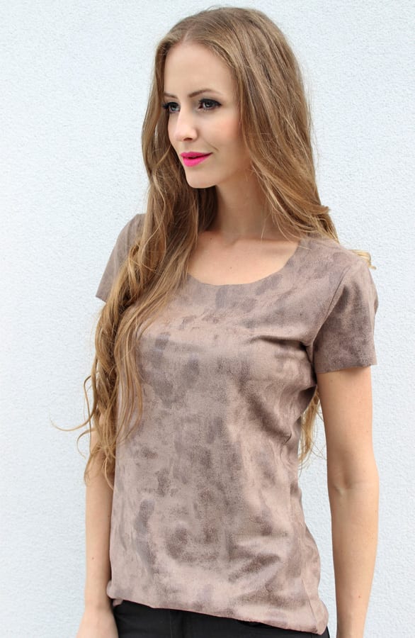 Suedine Top Luxury Taupe – shoparchief, foto 5