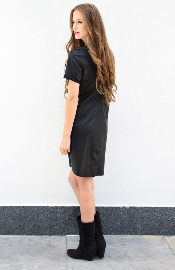 Leather Dress Black – shoparchief, foto 5