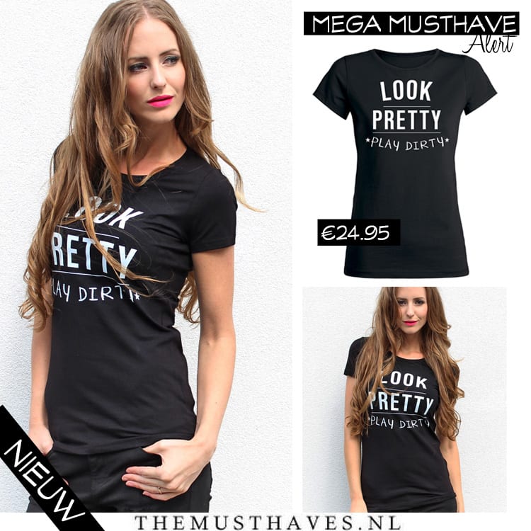 Shirt met tekst