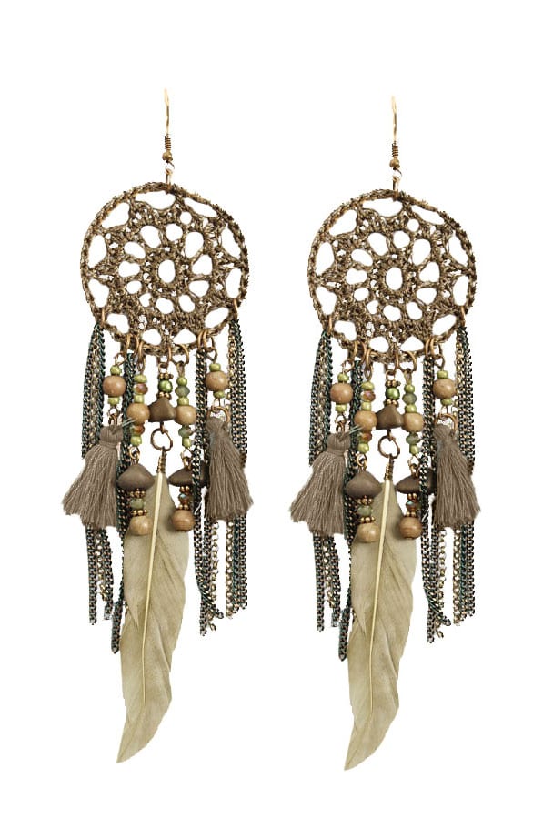 Dreamcatcher Oorbellen Army – shoparchief, foto 1