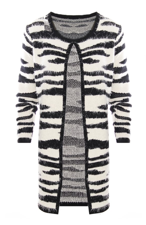 Fluffy Zebra Vest – shoparchief, foto 1