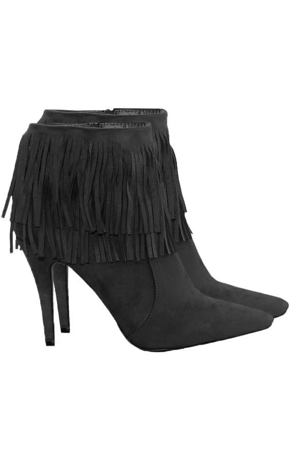 Fringe Booties Black – shoparchief, foto 1