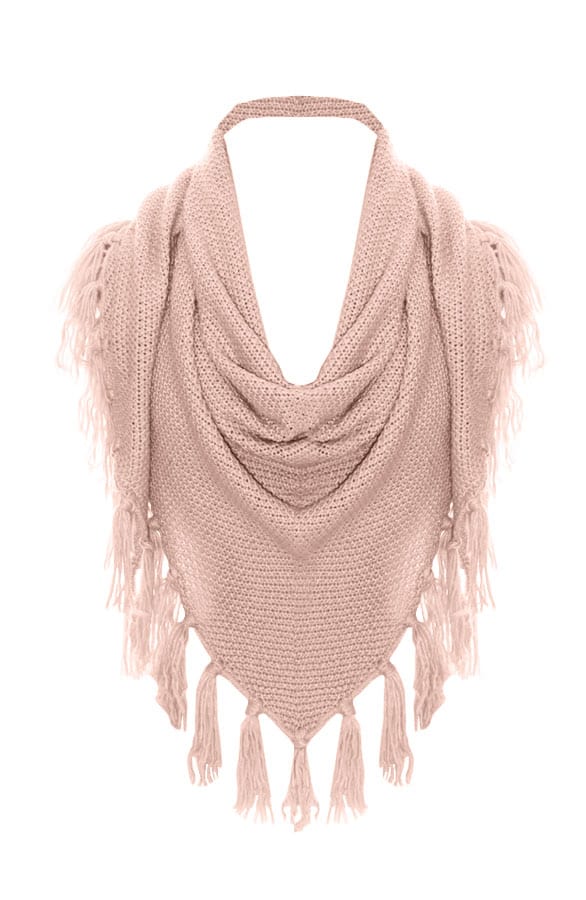 Fringe Sjaal Soft Pink – shoparchief, foto 1