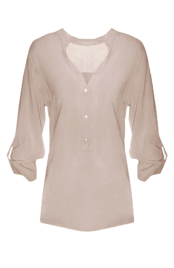 Ibiza Blouse Taupe – shoparchief, foto 1