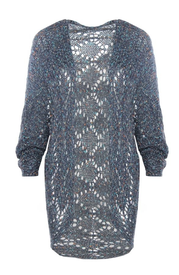Knitted Cardigan Blue – shoparchief, foto 1