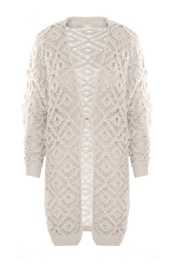 Woven Cardigan Beige – shoparchief, foto 1