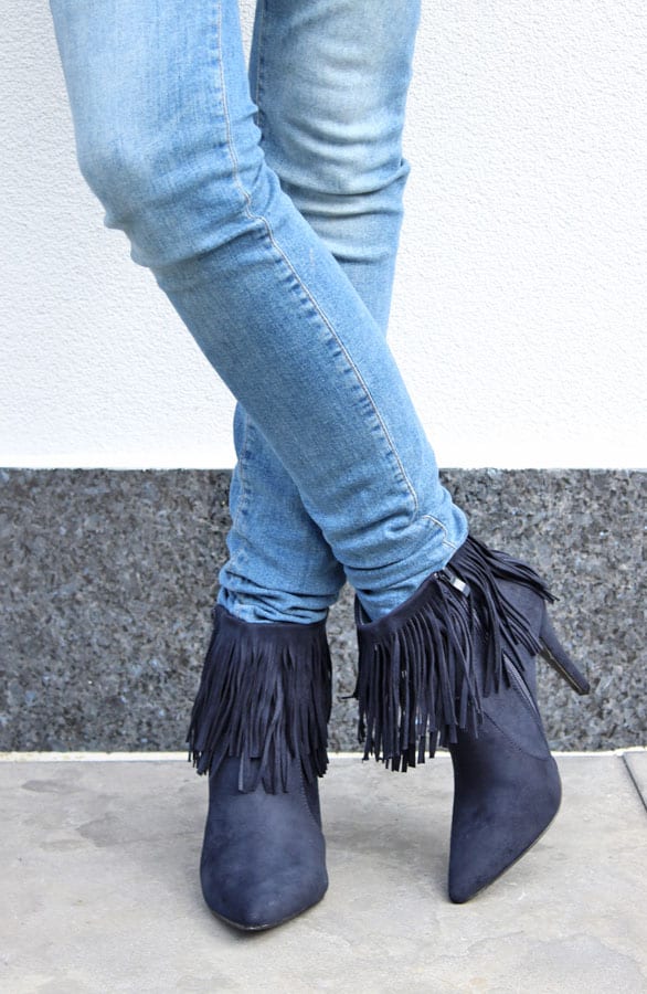 Fringe Booties Blue – shoparchief, foto 2