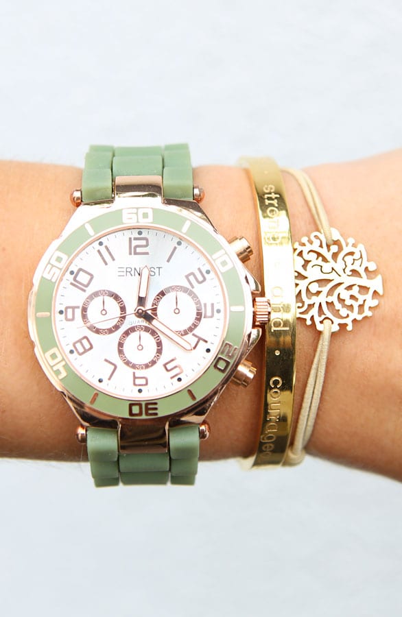 Tree Bracelet Beige Gold – shoparchief, foto 3
