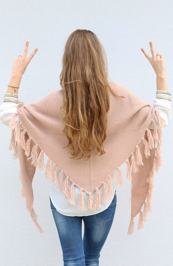 Fringe Sjaal Soft Pink – shoparchief, foto 3