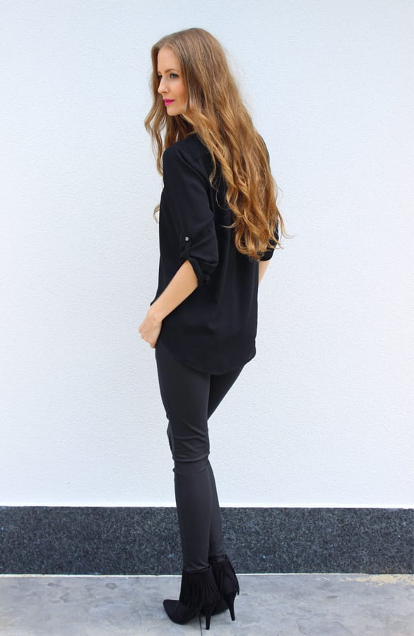 Fringe Booties Black – shoparchief, foto 4