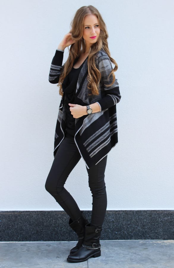 Autumn Cardigan 2.0 Black – shoparchief, foto 3