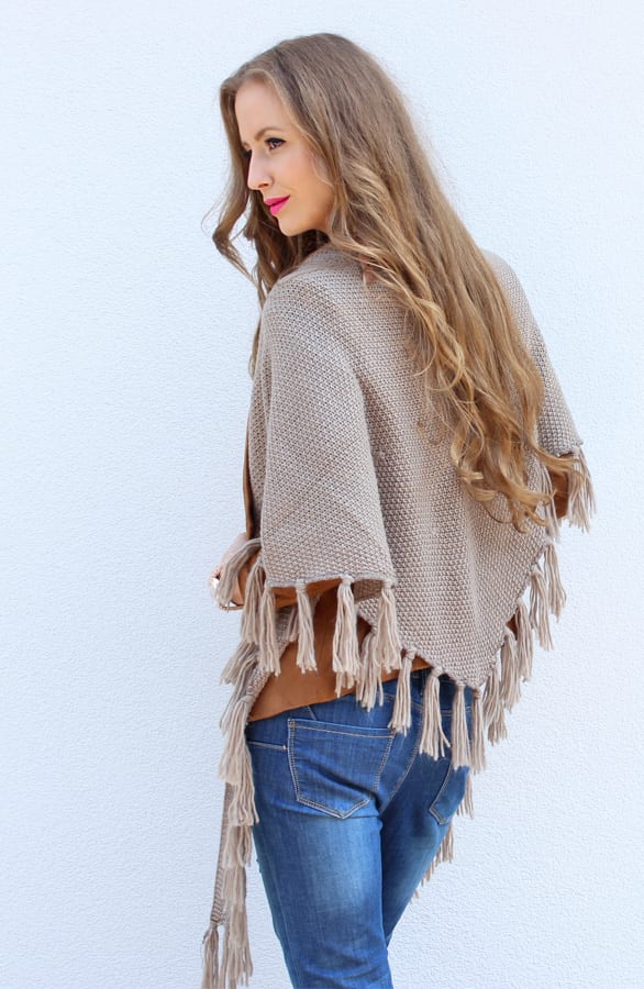 Fringe Sjaal Taupe – shoparchief, foto 4