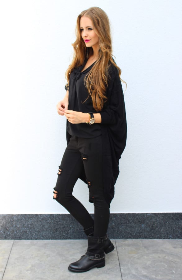 Oversized Cardigan Black – shoparchief, foto 6