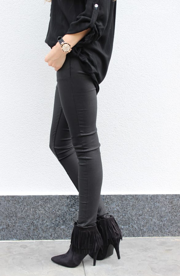 Fringe Booties Black – shoparchief, foto 2