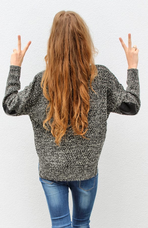 Patched Sweater Black – shoparchief, foto 3