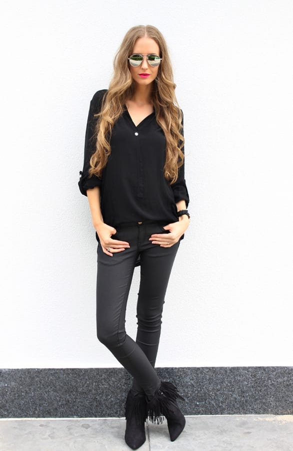 Fringe Booties Black – shoparchief, foto 3