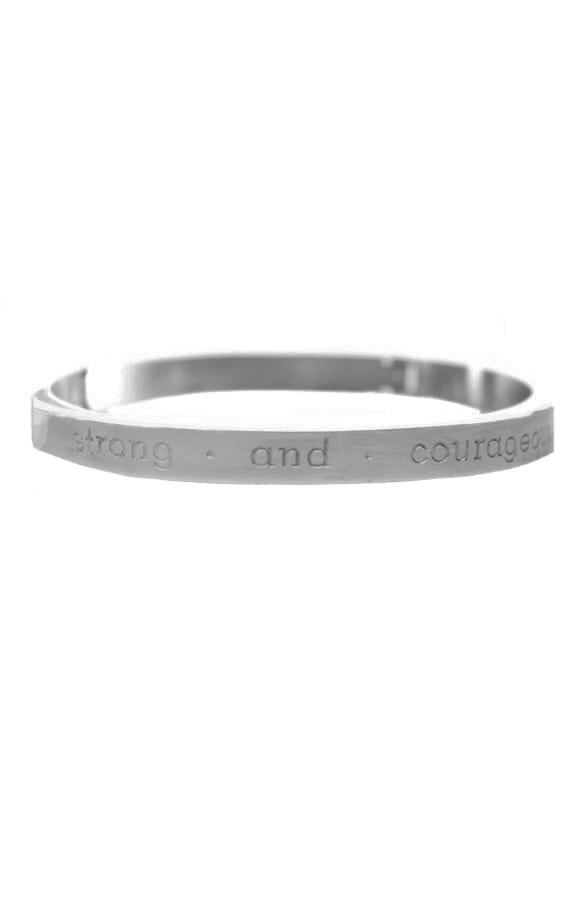 Be Strong And Courageous Silver – shoparchief, foto 1