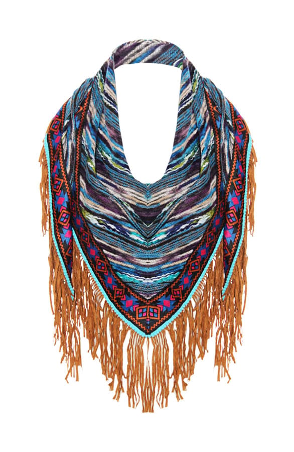 Boho Franjes Sjaal Emerald – shoparchief, foto 1