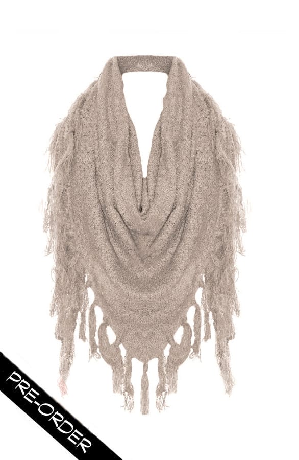 Fringe Sjaal Soft Taupe 2.0 – shoparchief, foto 1