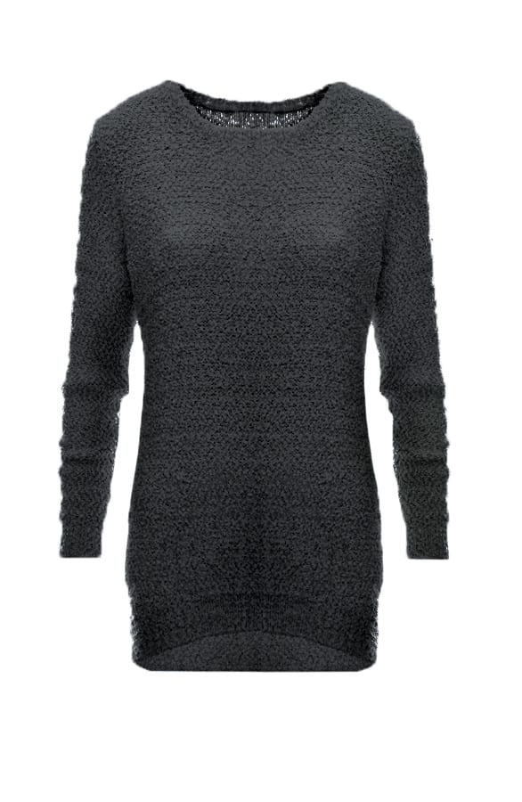 Soft Fluffy Sweater Black – shoparchief, foto 1