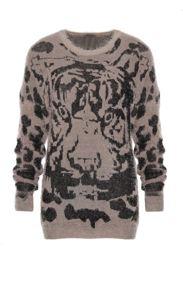 Tiger Sweater Taupe – shoparchief, foto 1