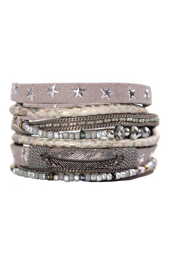 Wrap Me Bracelet Grey – shoparchief, foto 1