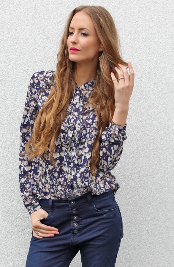 Sweet Flower Blouse Blue – shoparchief, foto 2