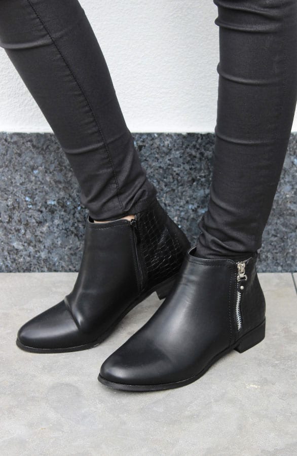 Snake Booties Black – shoparchief, foto 3
