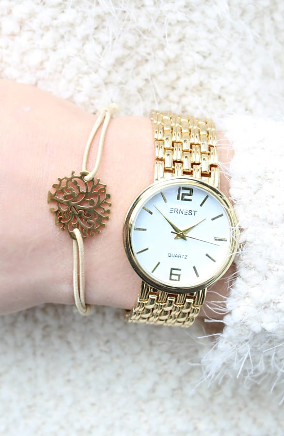 Tree Bracelet Beige Gold – shoparchief, foto 2