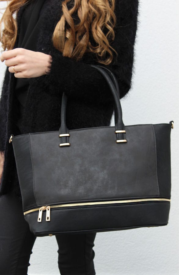Zipper Bag Black – shoparchief, foto 3