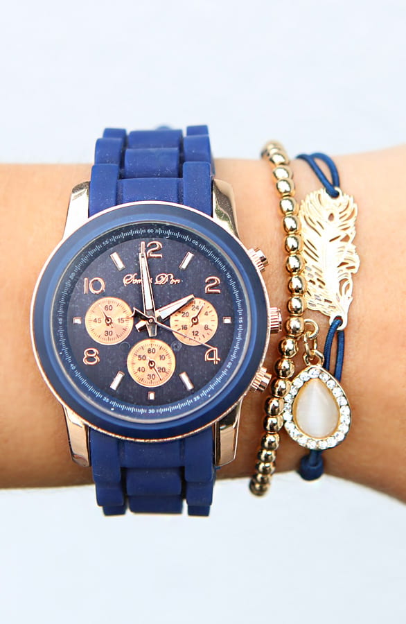 Leaf Bracelet Blue Gold – shoparchief, foto 2