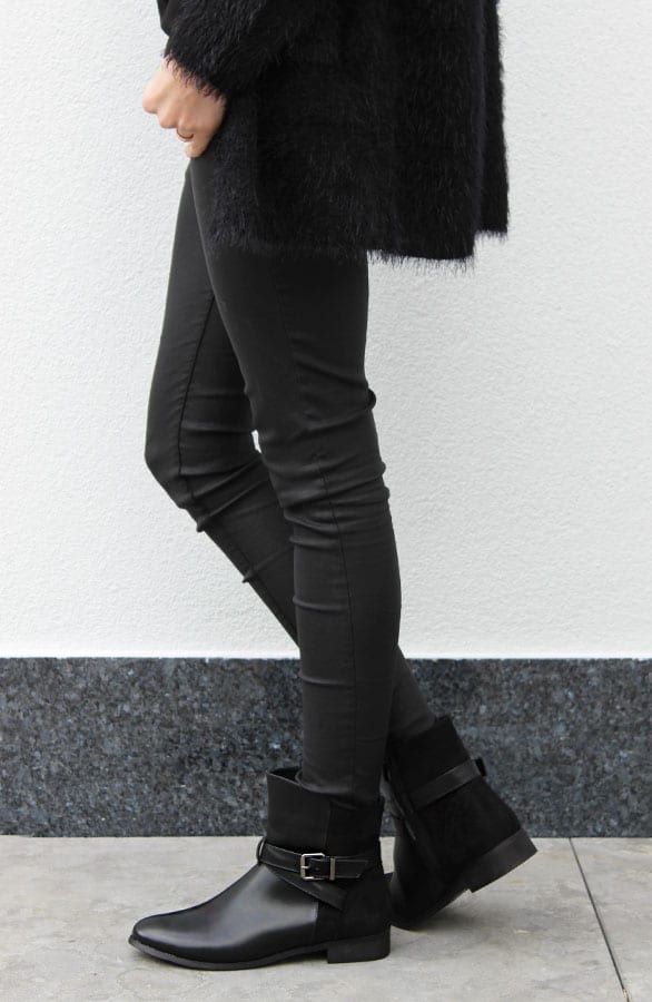 Suede Booties Buckle – shoparchief, foto 2