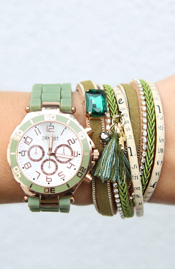 Wrap Me Bracelet Green – shoparchief, foto 2