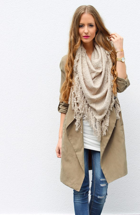 Fringe Sjaal Soft Taupe 2.0 – shoparchief, foto 2