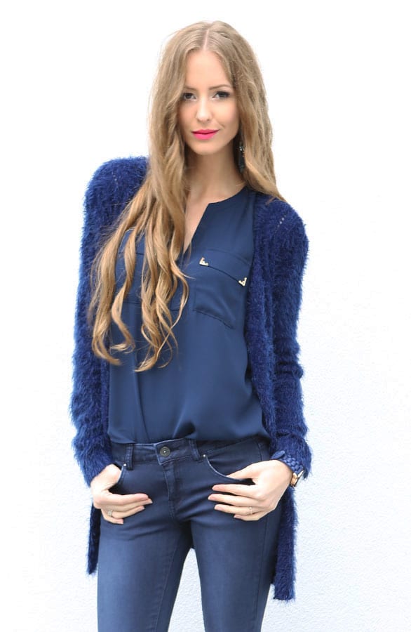 Feather Oorbel Navy – shoparchief, foto 4