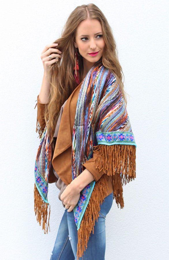 Boho Fringes Sjaal Ocean – shoparchief, foto 5